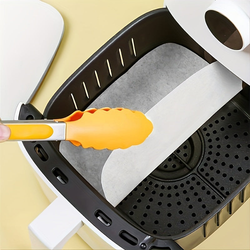 YUHUPHYLLIC 100pcs Square baking paper, non-stick baking oil paper, suitable for grilling, roasting, frying, storage and freezing, suitable for air fryers, very suitable for restaurant kitchens