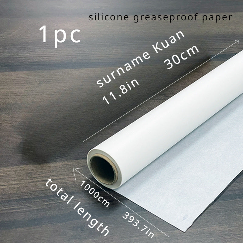 1 Roll Parchment Paper - Non-Stick Heat-Resistant Air Fryer Baking Liner, Pre-Cut Round Sheets for Oven, Microwave, Grilling | Reusable Safe Cooking Paper for Easy Cleanup, Kitchen Accessory (Compatible with Air Fryer, Baking, BBQ), Airfryer Paper,