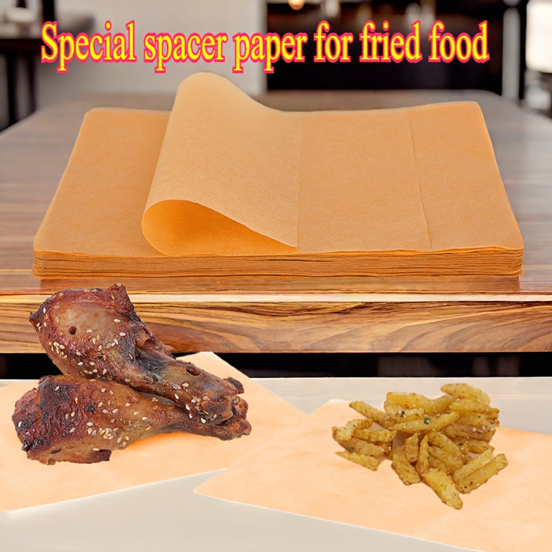 Multi-Sized Heavy-Duty Baking Oil-Resistant & Anti-Stick Paper - Heat-Resistant up to 450°C/932°F, Beige Kitchen & Dining Mat for Oven, Grill, Frying - Induction-Safe, Parchment Paper for Baking, Roasting, Grilling - Ideal for Holiday Meals & Everyday