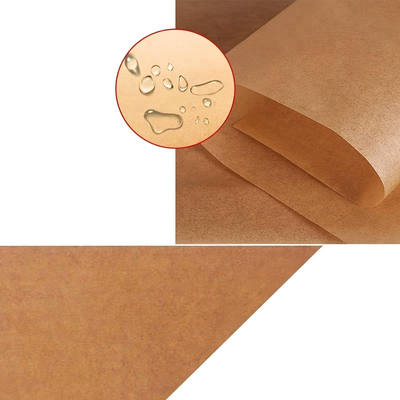 200 Sheets Rectangular Parchment Paper, Silicone Oil-Resistant Baking & Grilling Paper, Steaming & Roasting Wrapping Paper for Halloween, Christmas, Easter, Ramadan, Thanksgiving