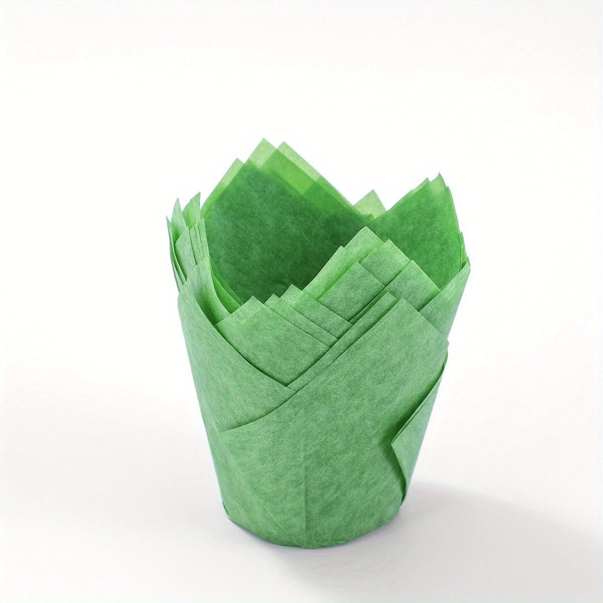 50pcs, Tulip Muffin Cups, Disposable Cupcake Cups, Heat Resistant Greaseproof Paper Cupcake Liners, Muffin Molds, Baking Tools, Kitchen Gadgets, Kitchen Accessories