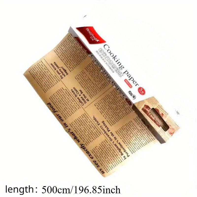 1 Roll Heavy-Duty Non-Stick Baking Paper - Perfect for Baking, Grilling, Air Frying & Steaming Chicken, Fish & Vegetables - Ideal for Festive Occasions & Everyday Kitchen Use, Baking Essentials|Festive Kitchenware|Durable Baking Paper, Baking Supplies