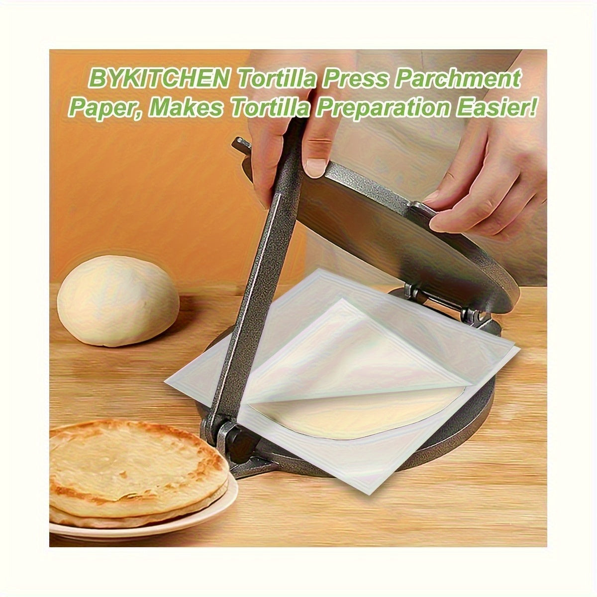 100 Sheets 3.9x3.9inch Square Paper, Suitable for Separating BBQ, Cookies, Frozen Food, and Candy Packaging, or as Baking and Candy Wrapping Paper