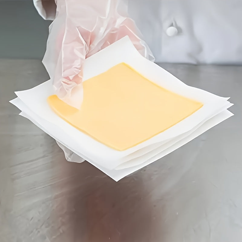 100 High-quality Non Stick Meat Paper Cubes, Food Grade, Oil And Water Resistant, Suitable For Hamburger Cake Separation, Baking, Grilling, Cake, Freezing, Candy Packaging, Multi-purpose Use