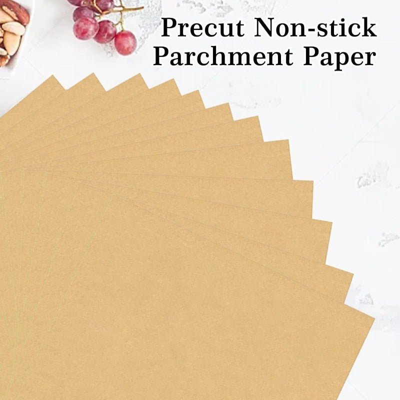 300pcs 9x11 Inch Parchment Paper Sheets - Disposable Air Fryer & Toaster Oven Liners, Non-Stick Rectangular Baking Sheets for Cuisinart, Emeril Lagasse, Ninja Foodi, Breville, Instant Pot - Easy Cleanup, Even Heat Distribution, Kitchen Essentials, Baking