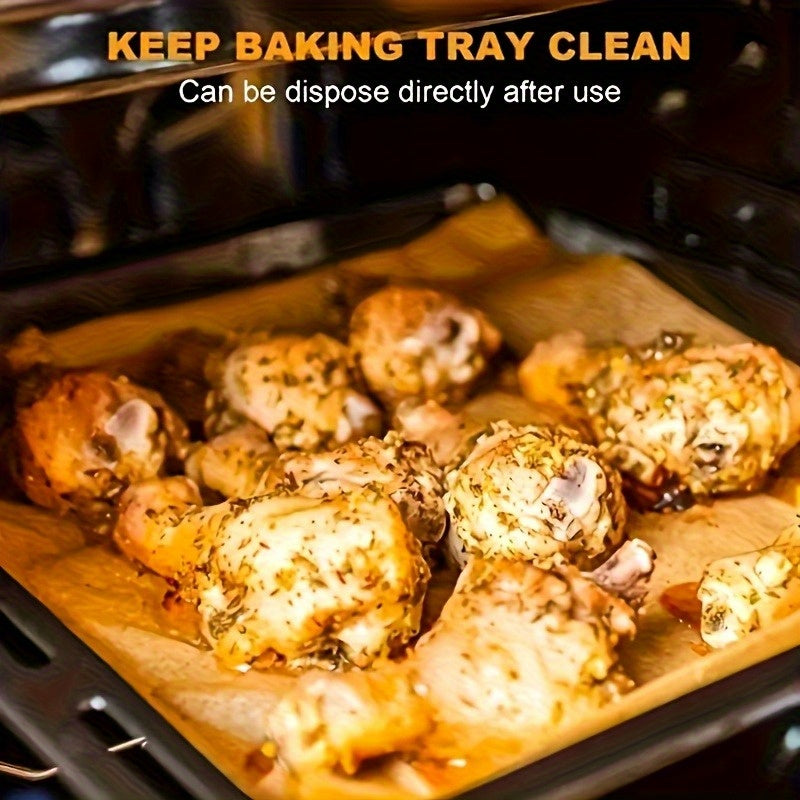 100pcs Pre-Cut Parchment Paper Baking Sheets Unbleached Non-Stick, Half Sheet Pan Size - For Baking, Cooking, Grilling, Air Fryer, Steaming, Deep Fryer - Perfect For Home Bakers & Kitchen Enthusiasts (9*13in)