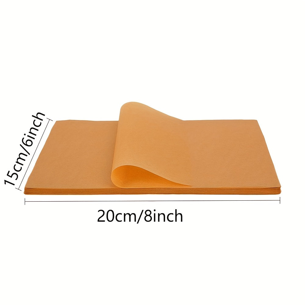 200 Sheets Rectangular Parchment Paper, Silicone Oil-Resistant Baking & Grilling Paper, Steaming & Roasting Wrapping Paper for Halloween, Christmas, Easter, Ramadan, Thanksgiving