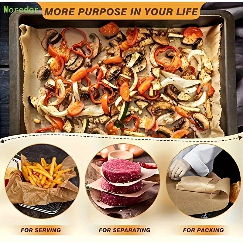 100pcs Pre-Cut Parchment Paper Baking Sheets Unbleached Non-Stick, Half Sheet Pan Size - For Baking, Cooking, Grilling, Air Fryer, Steaming, Deep Fryer - Perfect For Home Bakers & Kitchen Enthusiasts (9*13in)