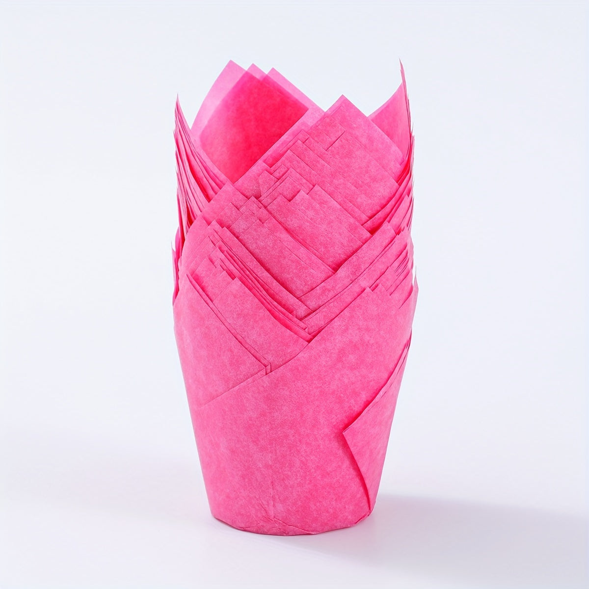 50pcs, Tulip Muffin Cups, Disposable Cupcake Cups, Heat Resistant Greaseproof Paper Cupcake Liners, Muffin Molds, Baking Tools, Kitchen Gadgets, Kitchen Accessories