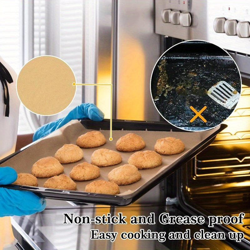 300pcs 9x11 Inch Parchment Paper Sheets - Disposable Air Fryer & Toaster Oven Liners, Non-Stick Rectangular Baking Sheets for Cuisinart, Emeril Lagasse, Ninja Foodi, Breville, Instant Pot - Easy Cleanup, Even Heat Distribution, Kitchen Essentials, Baking