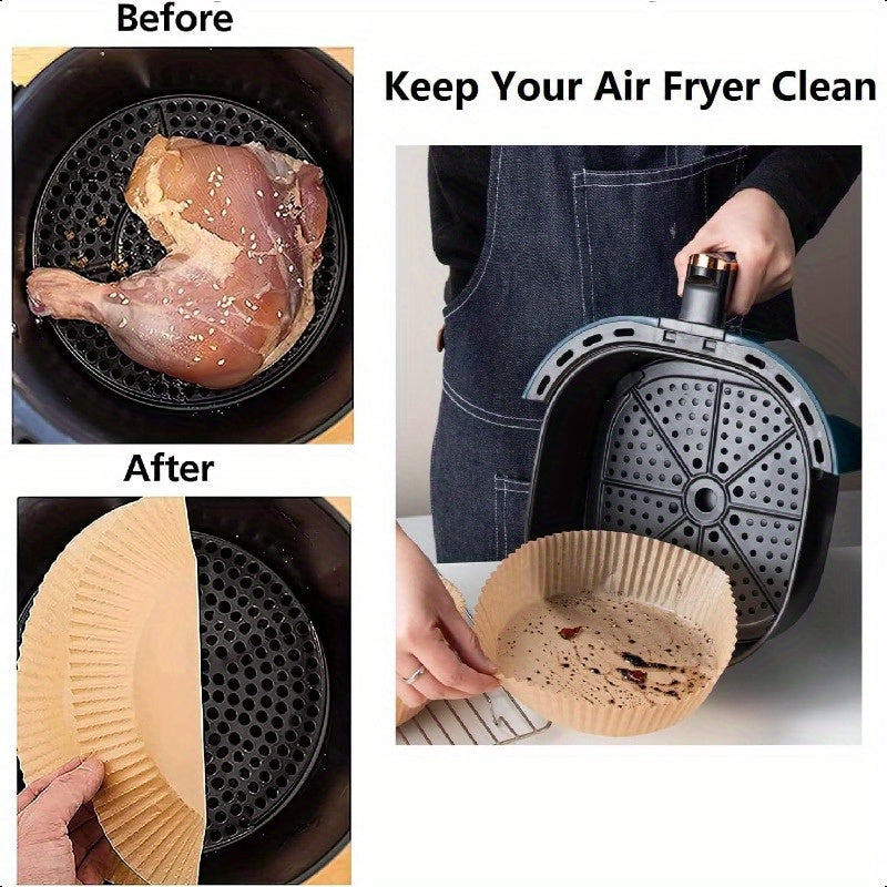 Air Fryer Paper Liners 100pcs Nonstick Disposable Liners Baking Paper for Air Fryer Oilproof Waterproof Food Grade Parchment for Baking Roasting Microwave 100Pcs6.3 inch plants live clearance sale vegetable seeds seeds hosta plants plants gardening flower