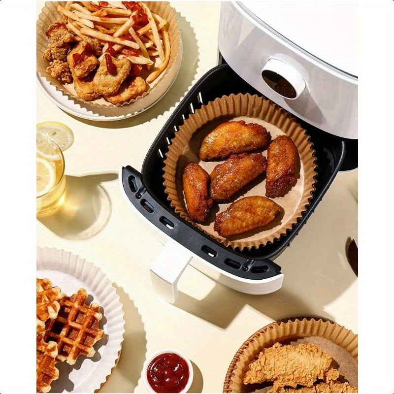 100pcs Air Fryer Parchment Paper Liners - Nonstick Grease-Proof Disposable Baking Sheets, 6.3 Inch Round Food Grade Liners with Raised Edges for Oven, Microwave, Steamer - Healthy Oilpr plants live clearance sale vegetable seeds seeds hosta plants plants