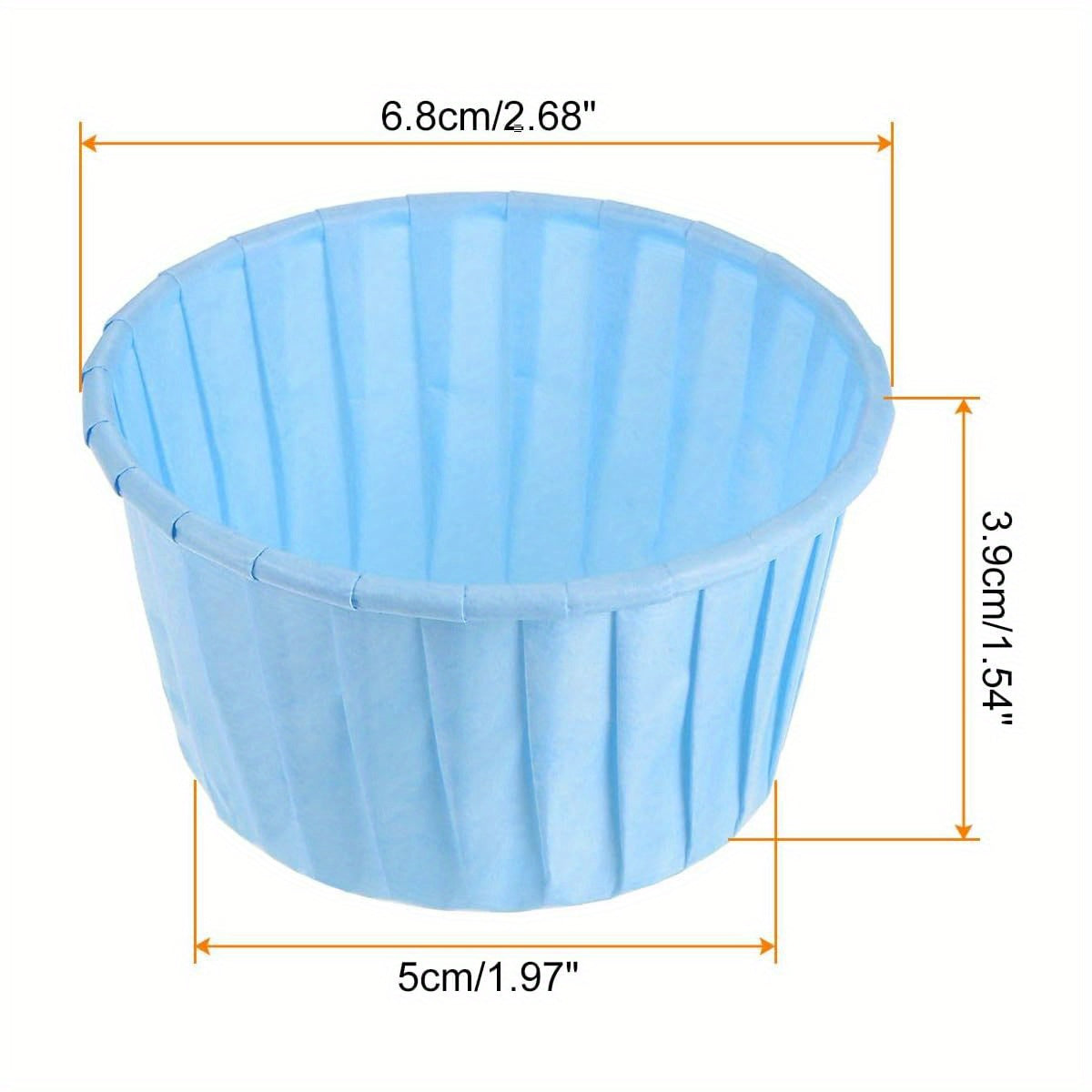150pcs Blue Cupcake Baking Cups - Greaseproof Paper Liners with Standard Size (3.5oz) for Weddings, Birthdays, Christmas & Parties | Disposable Elegant Wrappers for Cupcakes, Desserts, Mini Pies | Grease-Resistant & Easy Cleanup | Ideal for Home &