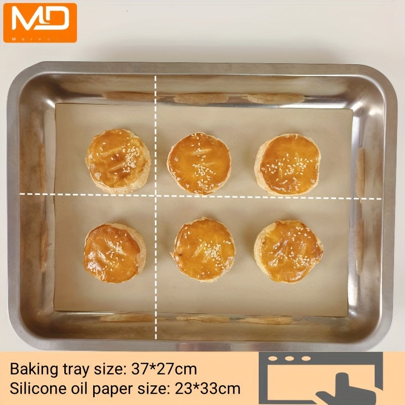 200/100/50 Sheets Parchment Paper Baking Sheets - Pre-Cut Non-Stick Unbleached Heavy Duty Baking Paper, 8"x6" (20x15cm) Fits Half Sheet Pans for Baking, Air Fryer, Grilling, Steaming & Oven Cooking, Kitchen Essentials, Product