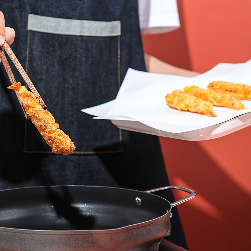 YUHUPHYLLIC 100pcs Square baking paper, non-stick baking oil paper, suitable for grilling, roasting, frying, storage and freezing, suitable for air fryers, very suitable for restaurant kitchens