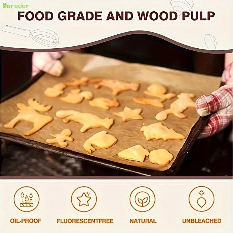 100pcs Pre-Cut Parchment Paper Baking Sheets Unbleached Non-Stick, Half Sheet Pan Size - For Baking, Cooking, Grilling, Air Fryer, Steaming, Deep Fryer - Perfect For Home Bakers & Kitchen Enthusiasts (9*13in)