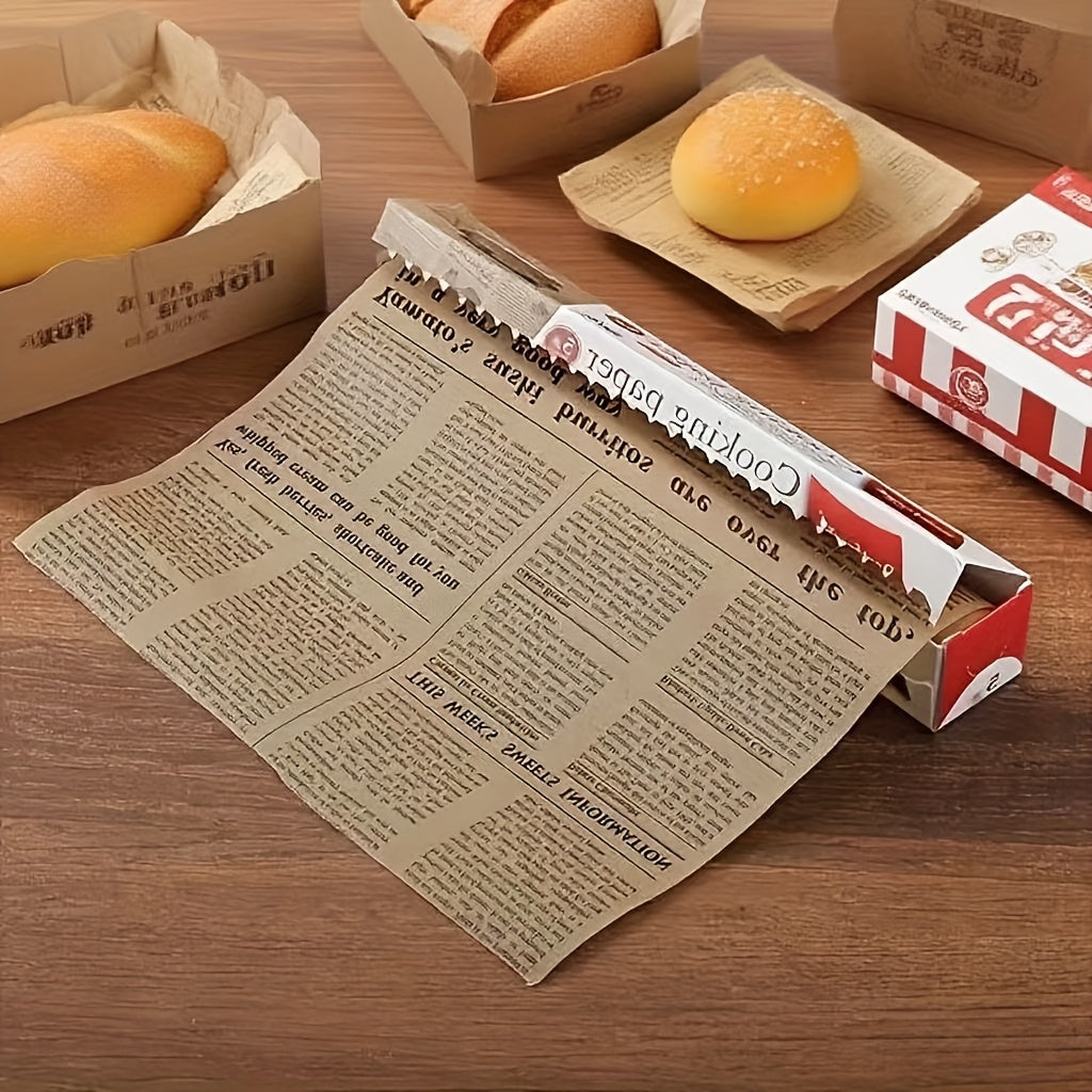 1 Roll Heavy-Duty Non-Stick Baking Paper - Perfect for Baking, Grilling, Air Frying & Steaming Chicken, Fish & Vegetables - Ideal for Festive Occasions & Everyday Kitchen Use, Baking Essentials|Festive Kitchenware|Durable Baking Paper, Baking Supplies