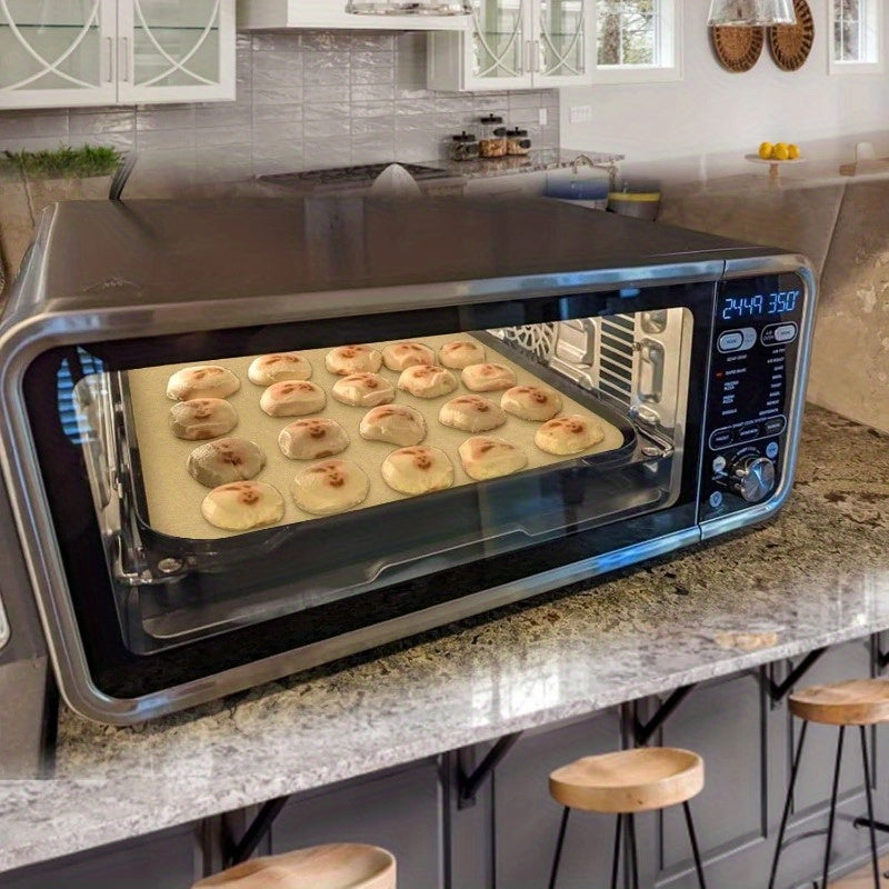 100 Sheets 12-Inch Air Fryer Parchment Paper Squares - Unbleached Pre-Cut Non-Stick Disposable Baking Liners with Rounded Corners, 428°F Safe, Compatible with Ninja Foodi Flip, Cuisinart Toaster Oven, Microwave, Oven, Steamer - Precut for Easy Use, No