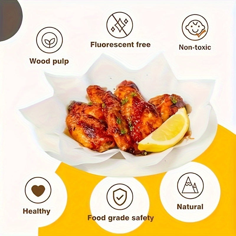 50pcs Pre-Cut Non-Stick Parchment Paper Baking Sheets - 9 x 13 Inch, High-Quality for Baking, Cooking, Grilling, Air Fryer, Steaming, Perfect for Thanksgivin