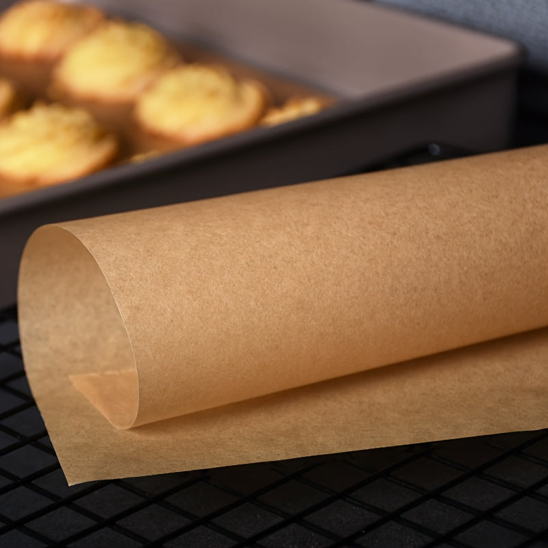 200 Sheets Rectangular Parchment Paper, Silicone Oil-Resistant Baking & Grilling Paper, Steaming & Roasting Wrapping Paper for Halloween, Christmas, Easter, Ramadan, Thanksgiving